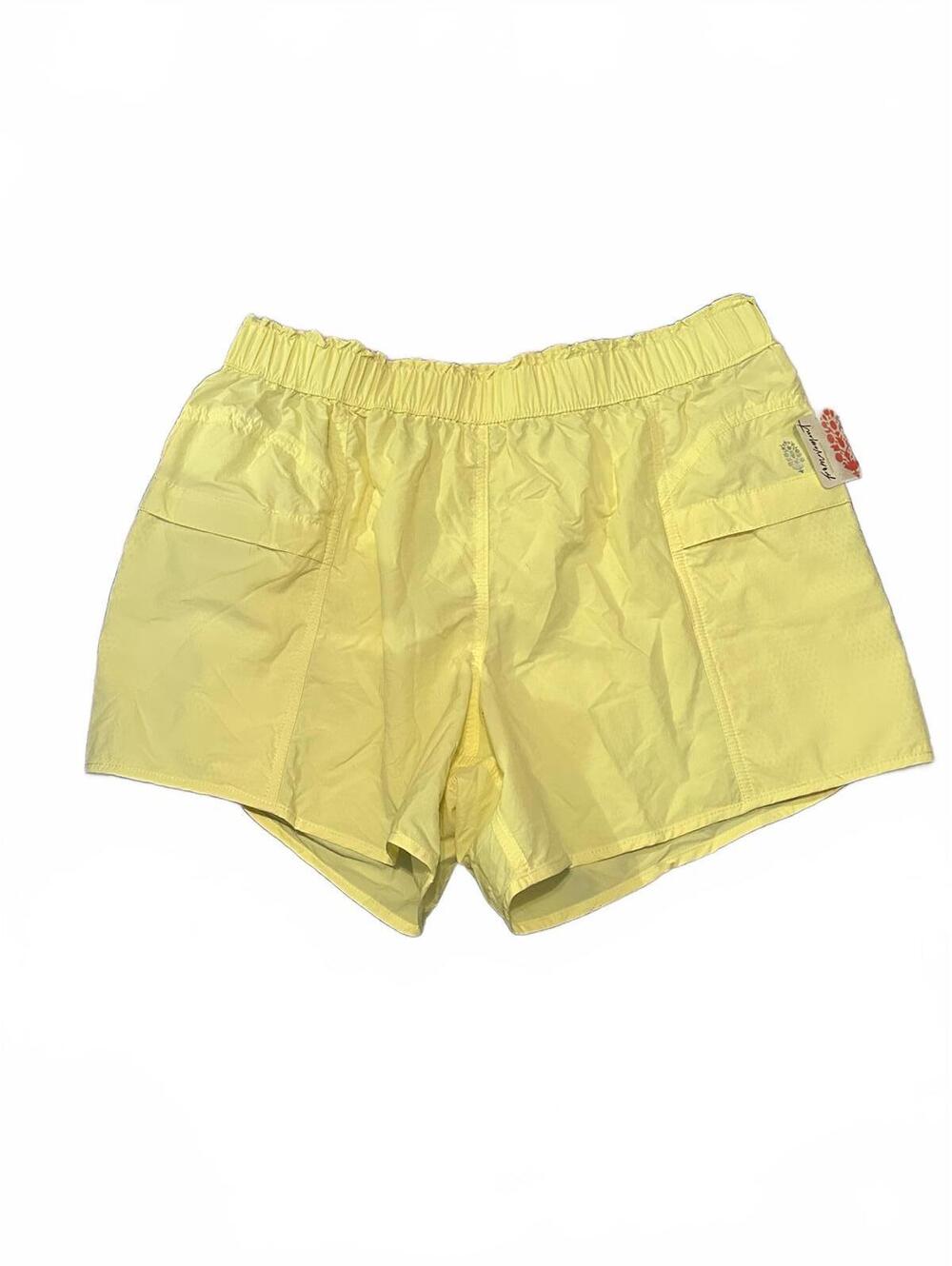 Free People FP Movement Yellow Shorts Size M